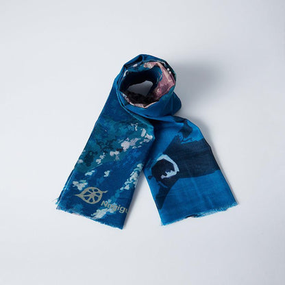 【ストール】コットン ペンギン (新水泳) | 京友禅 | 禾口木丙