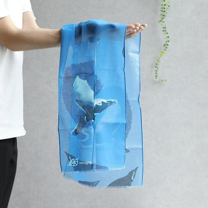 【ストール】コットン ペンギン (新水舞1) | 京友禅 | 禾口木丙