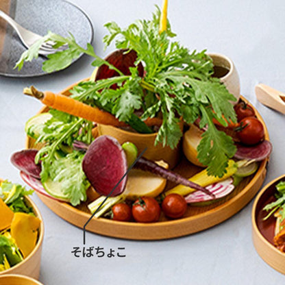 【おちょこ】そばちょこ 薬味皿付 | 大館曲げわっぱ | 栗久