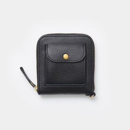 【本革キーケース】SMART MOVE! -type2 | コインポケットタイプ- Alley Black (路地入ル) | 革加工 | RAKUKEI