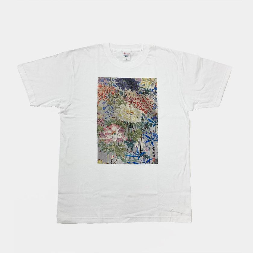 【Tシャツ】花カラー 白 フリーサイズ | 加賀友禅 | J.Flavor * 菊田宏幸