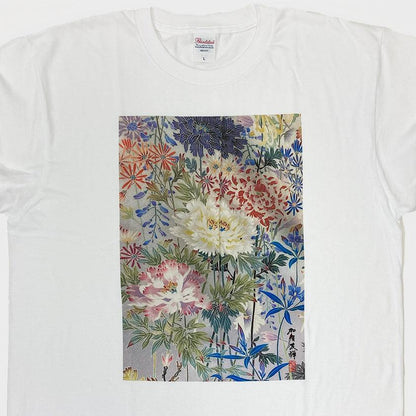 【Tシャツ】花カラー 白 フリーサイズ | 加賀友禅 | J.Flavor * 菊田宏幸