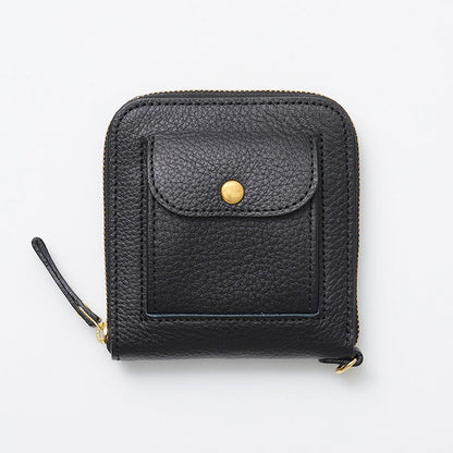 【本革キーケース】SMART MOVE! -type2 | コインポケットタイプ- Alley Black (路地入ル) | 革加工 | RAKUKEI