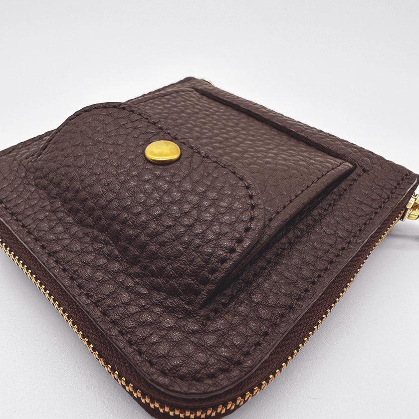 【本革キーケース】SMART MOVE! -type2 | コインポケットタイプ- Vesper Brown (夕照の塔) | 革加工 | RAKUKEI