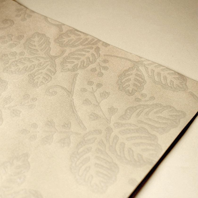 【本革キーケース】SMART MOVE! -type2 | コインポケットタイプ- Mica Beige (雲母の京唐紙) | 革加工 | RAKUKEI