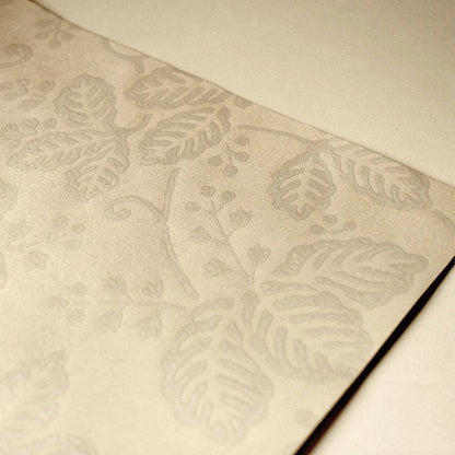 【本革キーケース】SMART MOVE! -type2 | コインポケットタイプ- Mica Beige (雲母の京唐紙) | 革加工 | RAKUKEI
