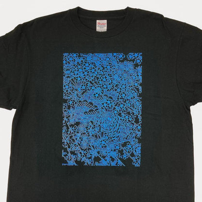 【Tシャツ】扇 黒 フリーサイズ | 加賀友禅 | J.Flavor * 菊田宏幸