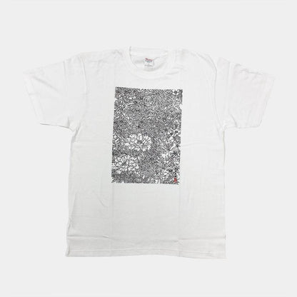 【Tシャツ】花 白 フリーサイズ | 加賀友禅 | J.Flavor * 菊田宏幸