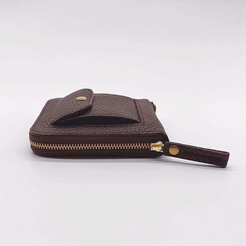 【本革キーケース】SMART MOVE! -type2 | コインポケットタイプ- Vesper Brown (夕照の塔) | 革加工 | RAKUKEI