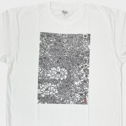 【Tシャツ】花 白 フリーサイズ | 加賀友禅 | J.Flavor * 菊田宏幸