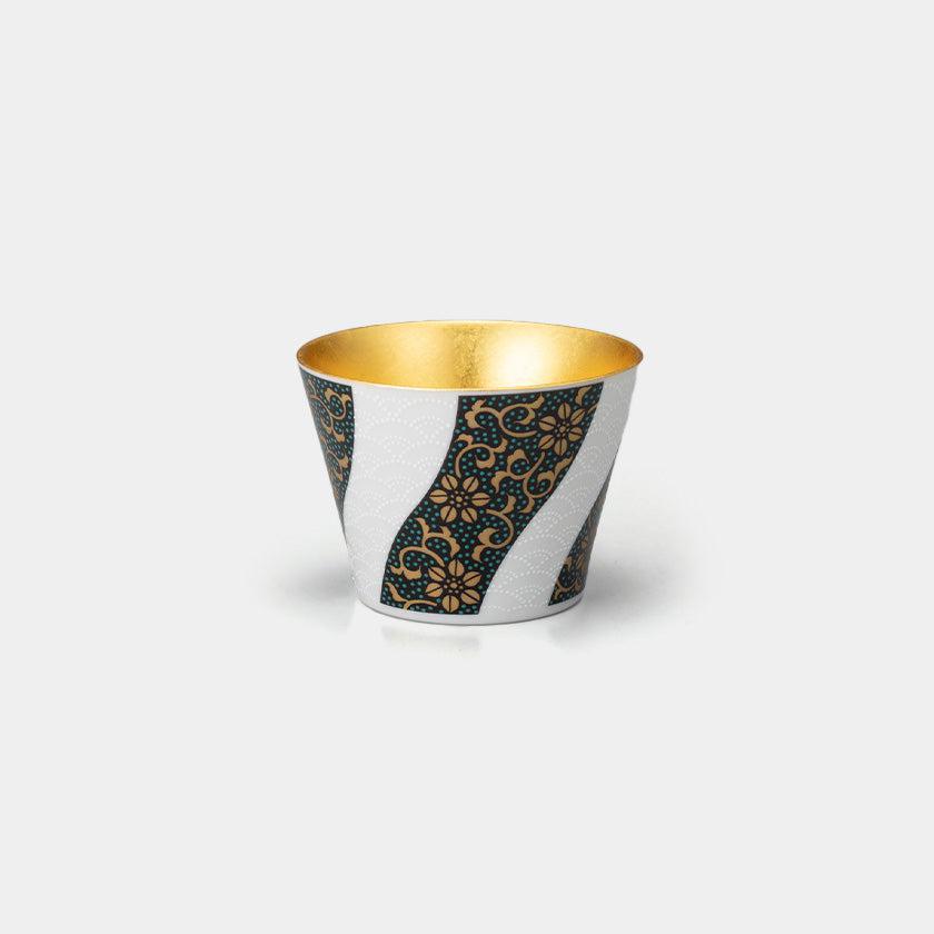 【フリーカップ】九谷焼 青粒フリーカップ | 金沢箔 | 箔一
