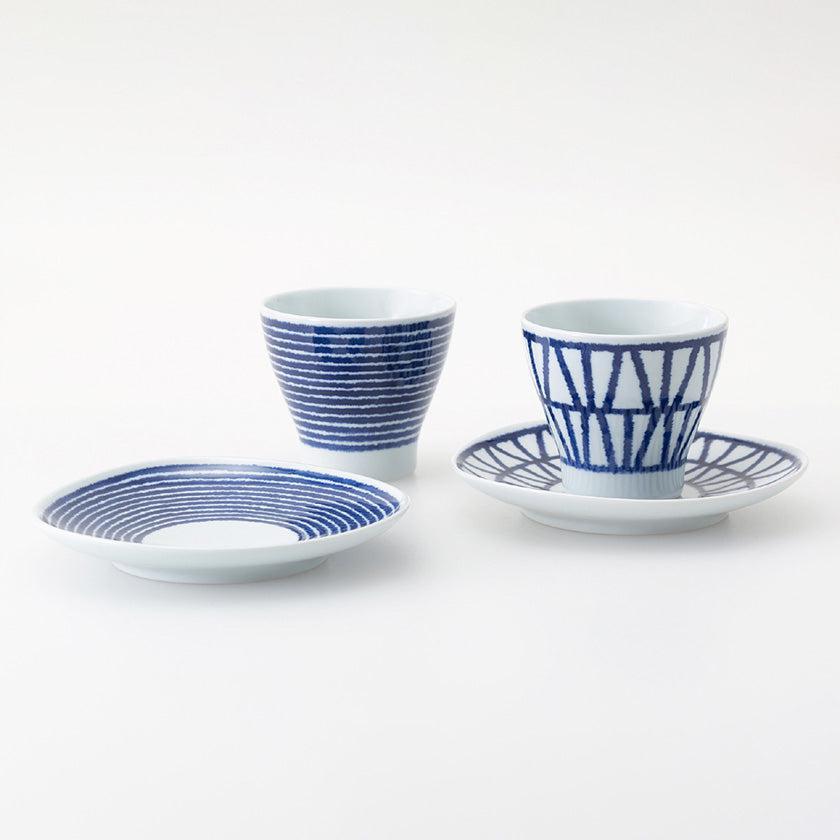 【カップ&トレイペアセット】藍玉 | 波佐見焼 | 西海陶器