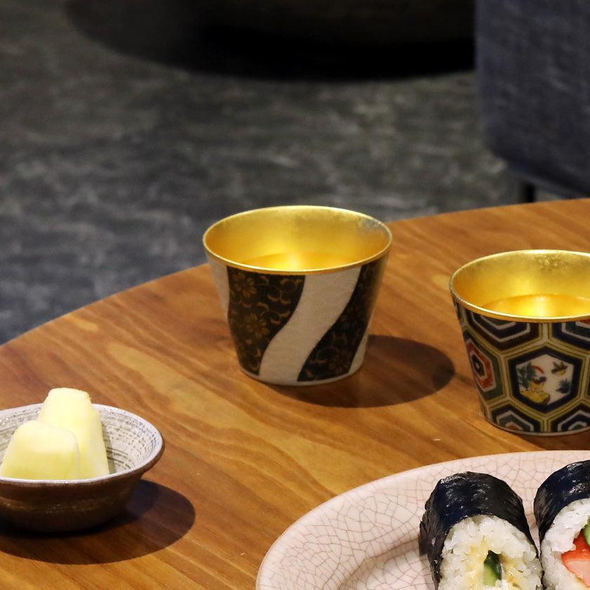 【フリーカップ】九谷焼 青粒フリーカップ | 金沢箔 | 箔一