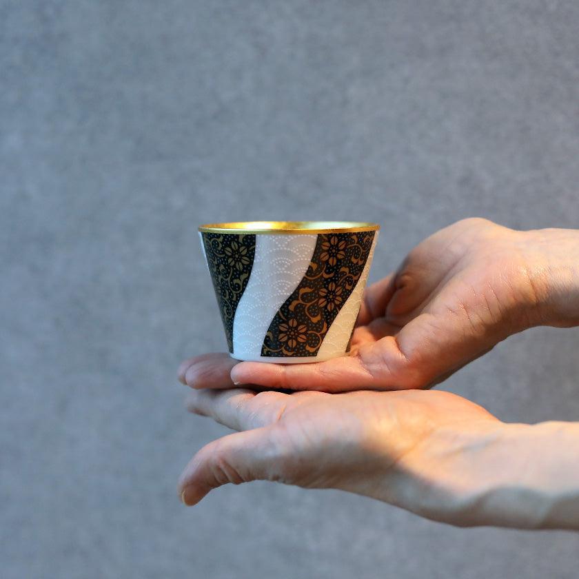 【フリーカップ】九谷焼 青粒フリーカップ | 金沢箔 | 箔一