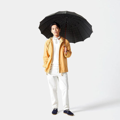 【雨傘】紳士 チェス ロング カーボン (モスグリーン) | 東京洋傘 | 宮内庁御用達 前原光榮傘商店