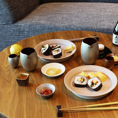 恬靜鈴圖案 漆器 酒壺