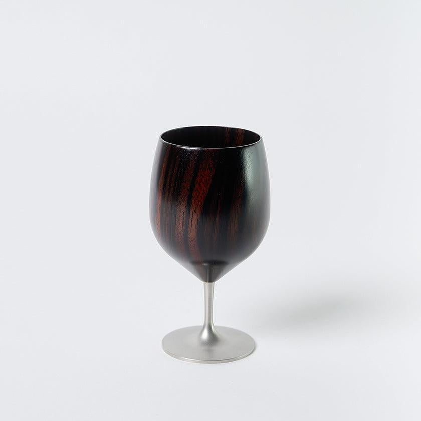 ユーエンアート 黒檀風格 漆器工藝 玻璃杯