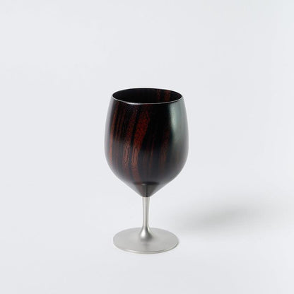 ユーエンアート 黒檀風格 漆器工藝 玻璃杯
