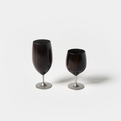 ユーエンアート 黒檀風格 漆器工藝 玻璃杯