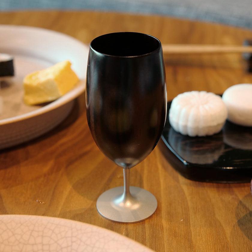 ユーエンアート 黒檀風格 漆器工藝 玻璃杯