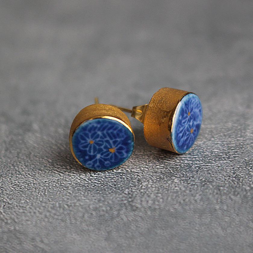 【ピアス】青のbouquet | 有田焼 | 6.kiln