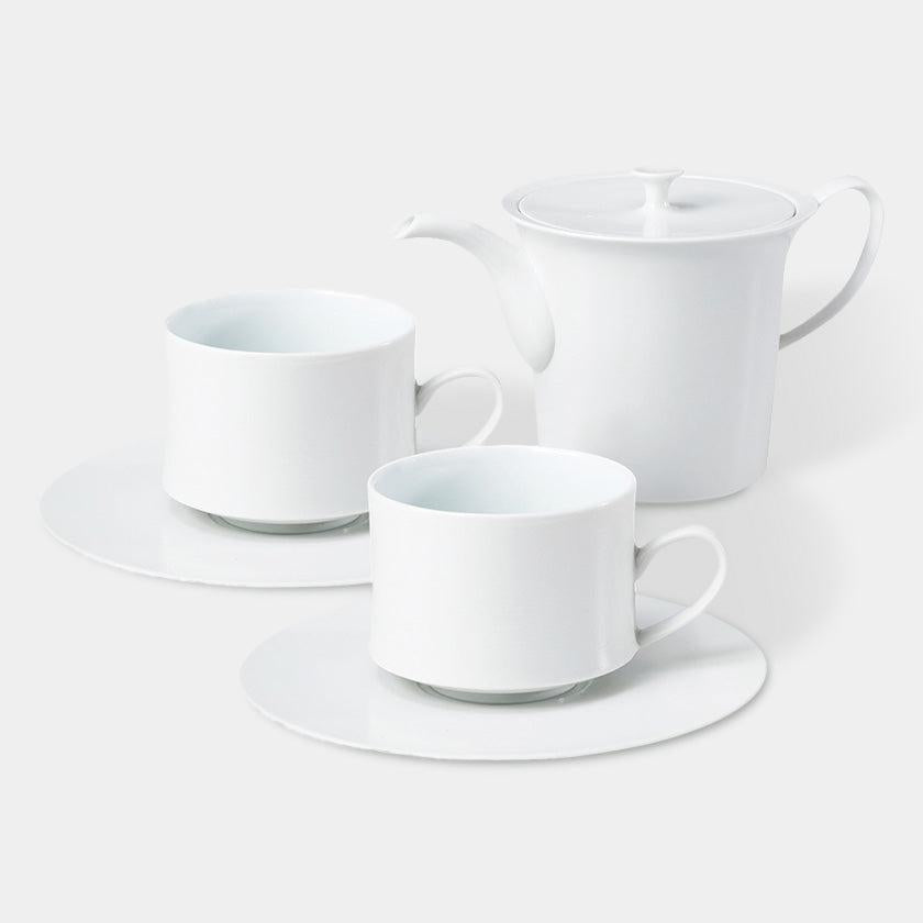 【茶器セット】agasuke カップ&ソーサーペア ポットセット | 波佐見焼 | 西海陶器