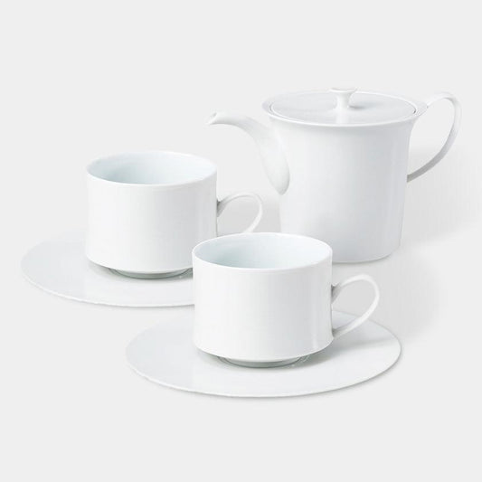 【茶器セット】agasuke カップ&ソーサーペア ポットセット | 波佐見焼 | 西海陶器
