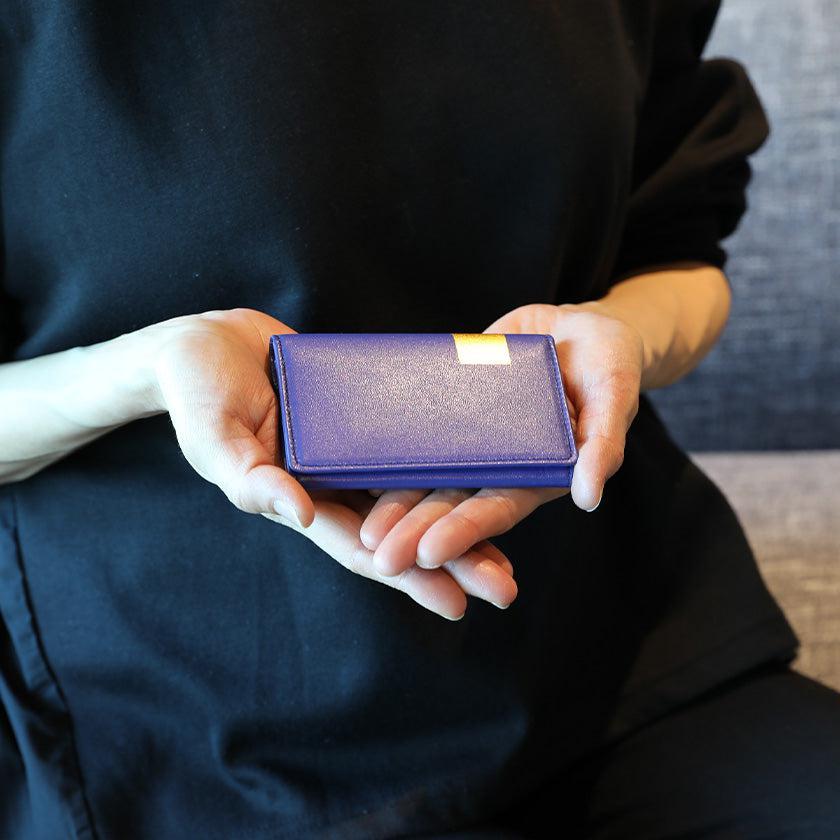 【カードケース 】BYOBU 京都の金箔押し仕上げ | 金箔押 | GOLDREAM KYOTO