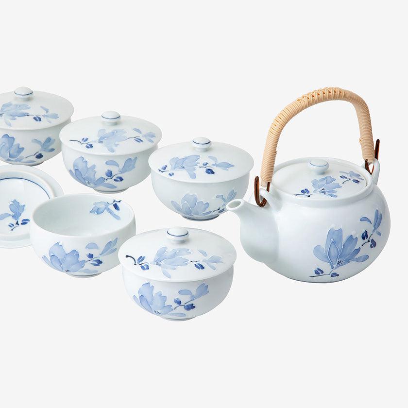 【茶器セット】辻が花 蓋付茶器揃 | 波佐見焼 | 西海陶器