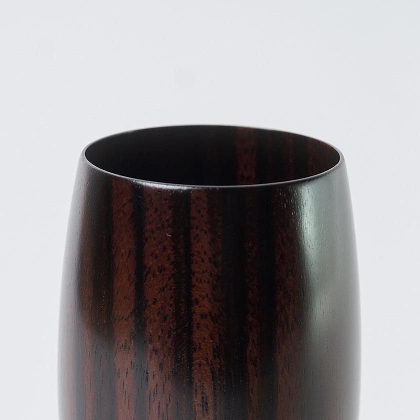 ユーエンアート 黒檀風格 漆器工藝 玻璃杯