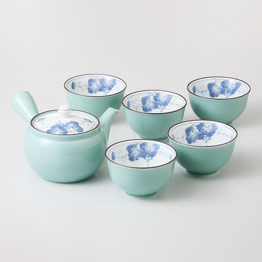 【茶器セット】掛分ぶどう M急須茶器揃 | 波佐見焼 | 西海陶器