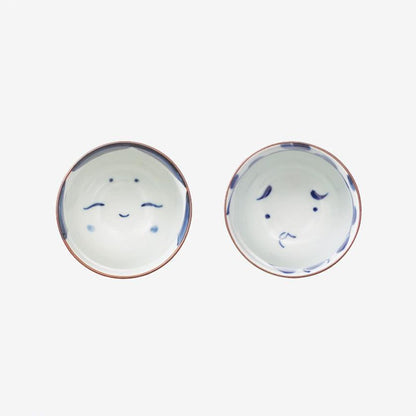 【湯湯呑ペアセット】おかめひょっとこ 組湯呑 | 波佐見焼 | 西海陶器