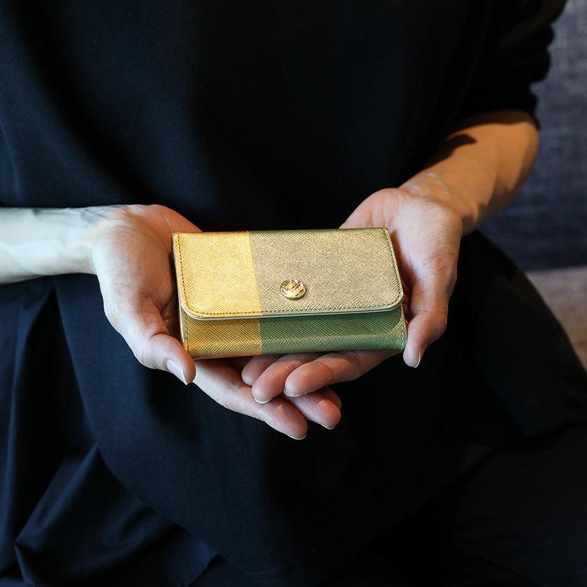 【カードケース】DAYBREAK 京都の金箔押し仕上げ | 金箔押 | GOLDREAM KYOTO