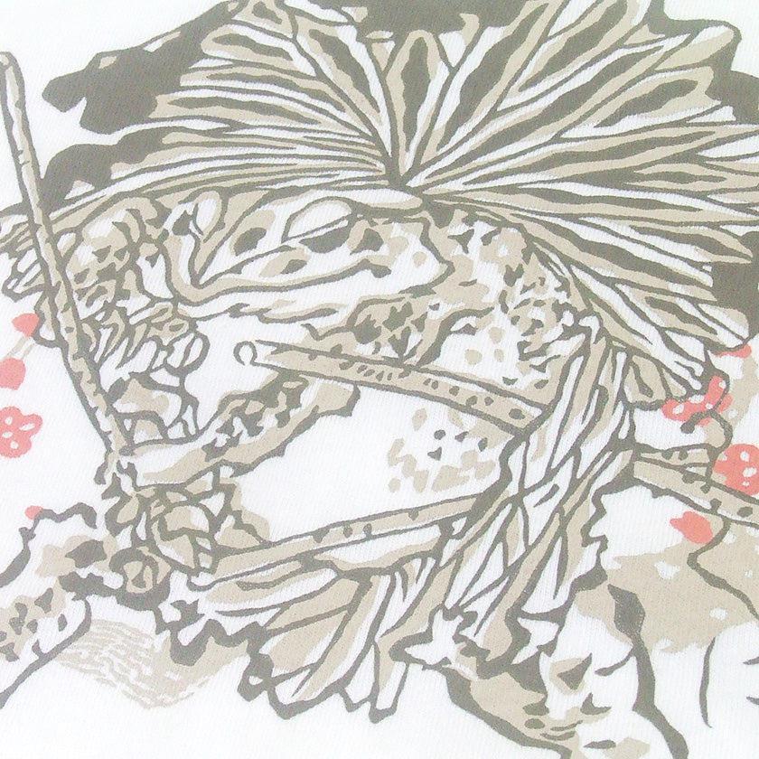 絲網印花 武士青蛙 圖案 T恤