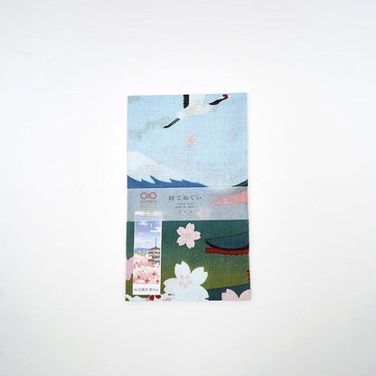 【手ぬぐい】絵てぬぐい 桜 五重塔 富士山 | 横浜捺染 | 濱文様