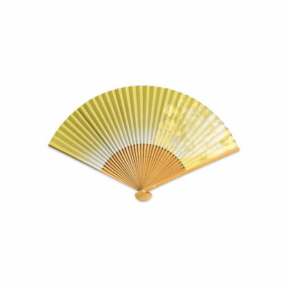 【扇子】彩美 ⻘朽葉 aokuchiha | 金沢箔 | 箔一