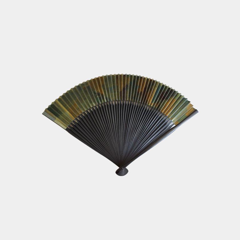 【扇子】燻 短地 7.5寸 pattern斑 | 京扇子 | 米原康人