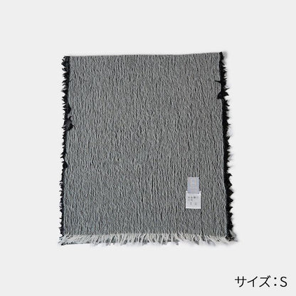 FUJI GAUZE 播州織棉羊毛 黑色 圍巾