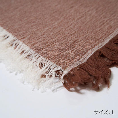 播州織棉羊毛米色 FUJI GAUZE 圍巾