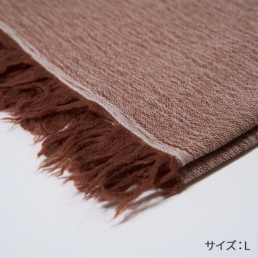 播州織棉羊毛米色 FUJI GAUZE 圍巾