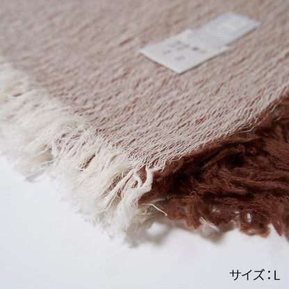 播州織棉羊毛米色 FUJI GAUZE 圍巾