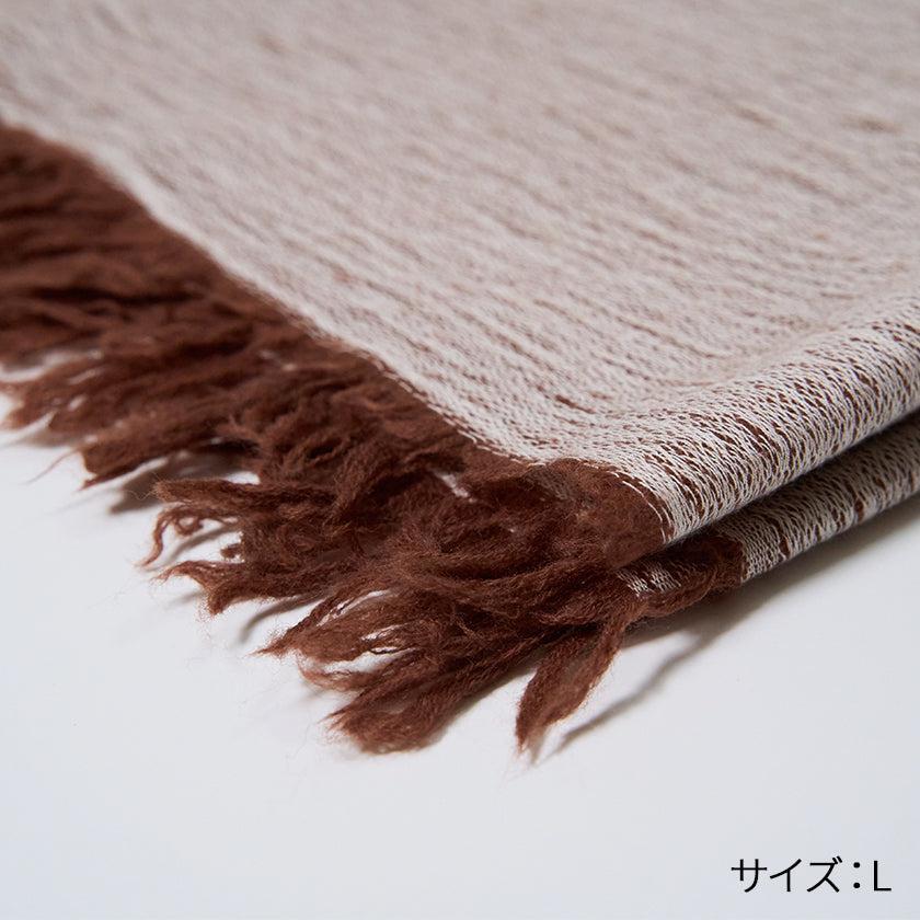 播州織棉羊毛米色 FUJI GAUZE 圍巾