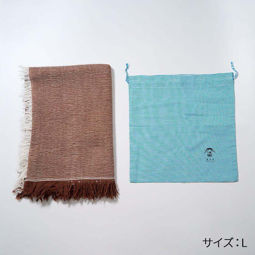 播州織棉羊毛米色 FUJI GAUZE 圍巾