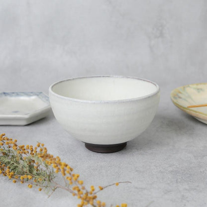 玻璃釉 丹波燒 信水窯 飯碗
