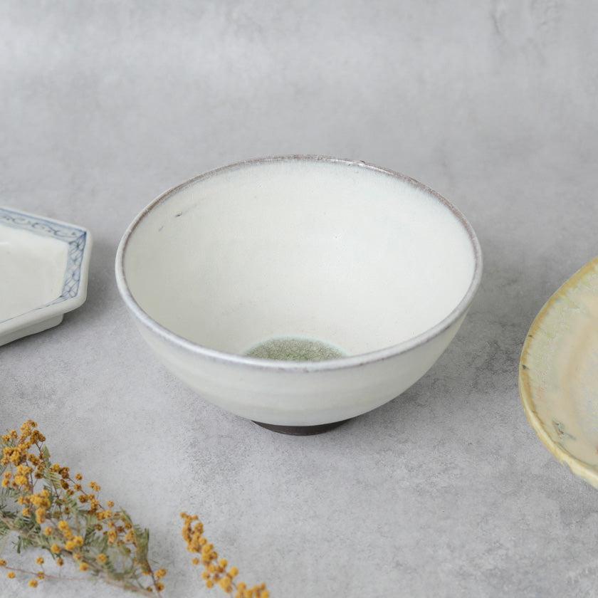 玻璃釉 丹波燒 信水窯 飯碗