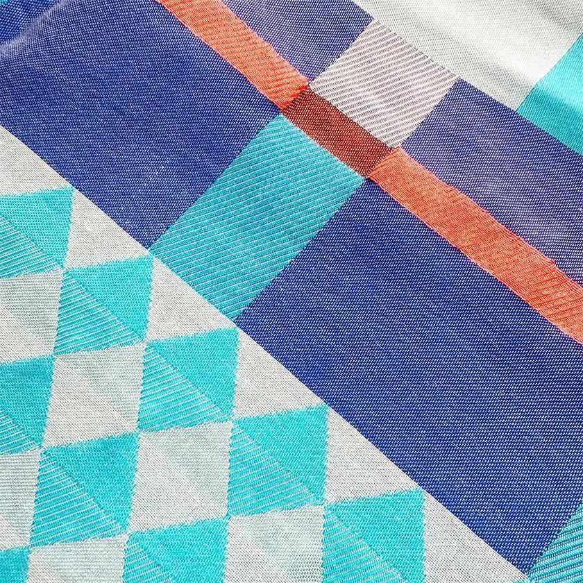 【スカーフ】播州織ジャカードキュプラスカーフ (ブルー) | 播州織 | POLS