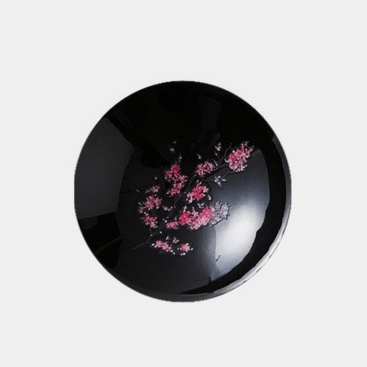 【平盃】温感 黒 桜 | 美濃焼 | 丸モ高木陶器