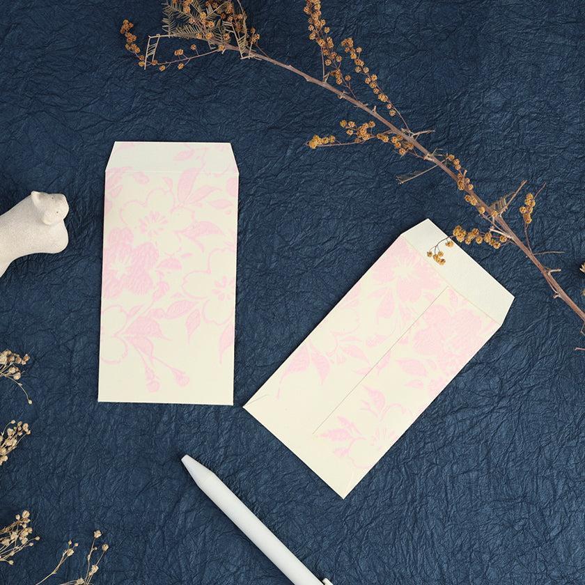 【ポチ袋】(大) 桜 白地 (2枚) | 唐紙 | 唐源