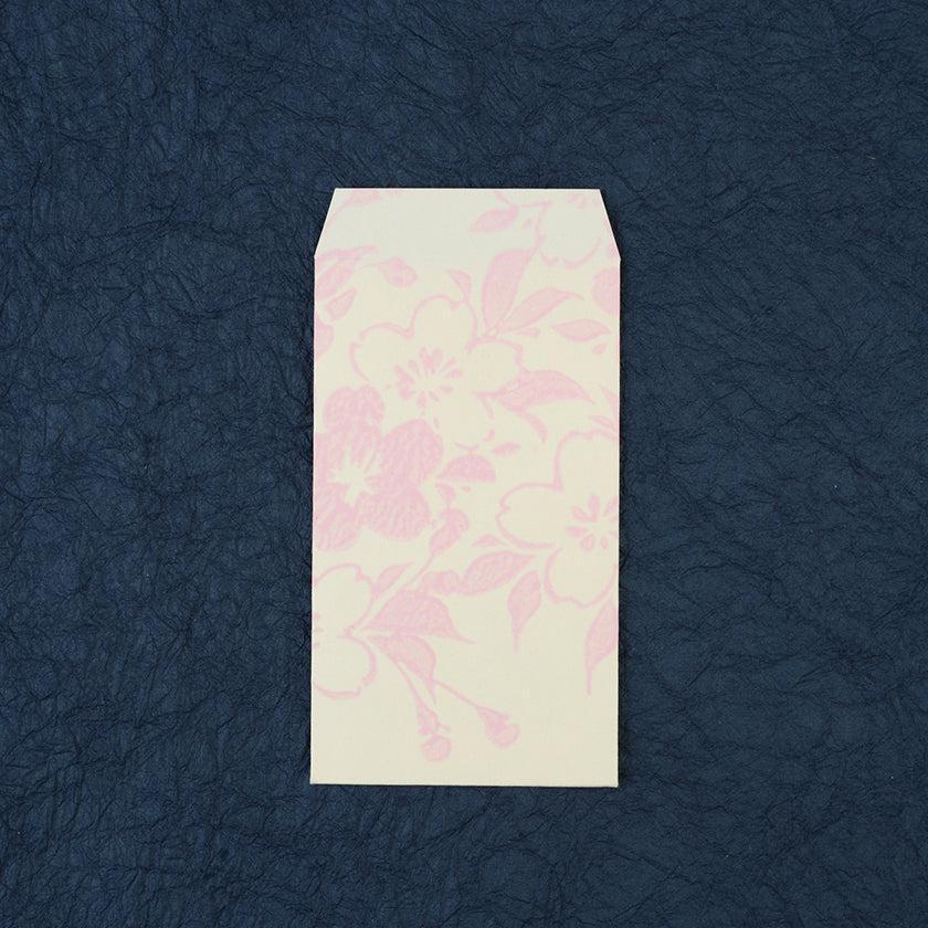 【ポチ袋】(大) 桜 白地 (2枚) | 唐紙 | 唐源