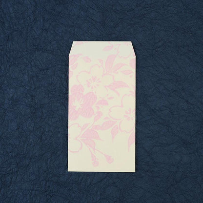 【ポチ袋】(大) 桜 白地 (2枚) | 唐紙 | 唐源